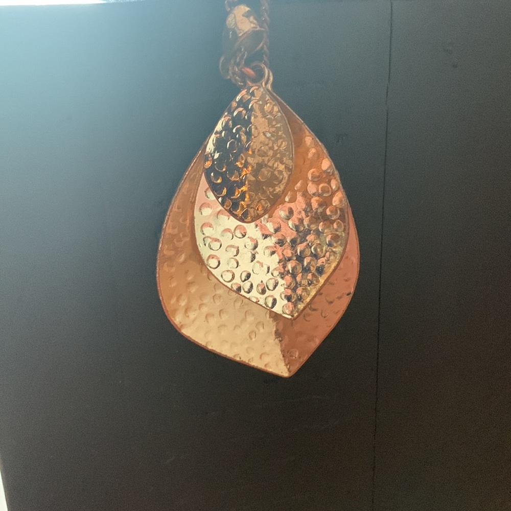 Gold statement necklace